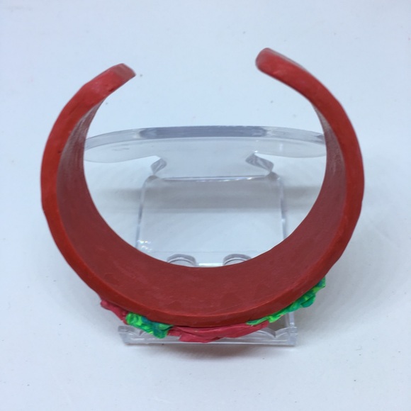 Handmade Polymer Clay Bracelet, Handmade Jewelry, Bangle Bracelet - Picture 8 of 8